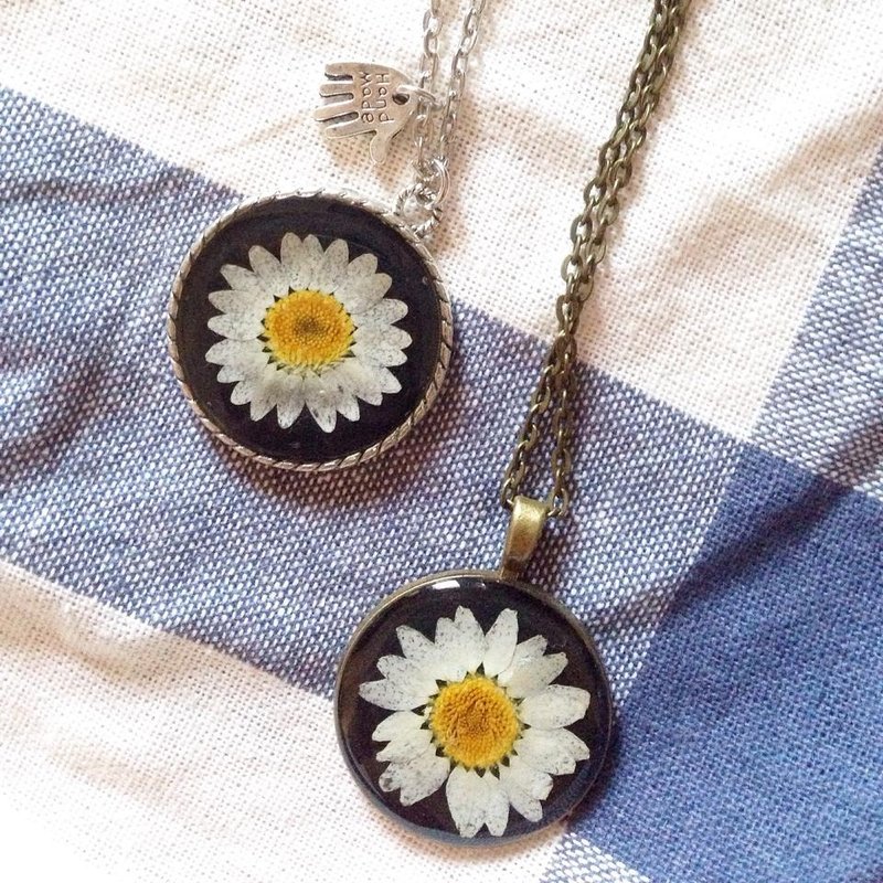 Daisy 雏菊项链 - 项链 - 植物．花 白色