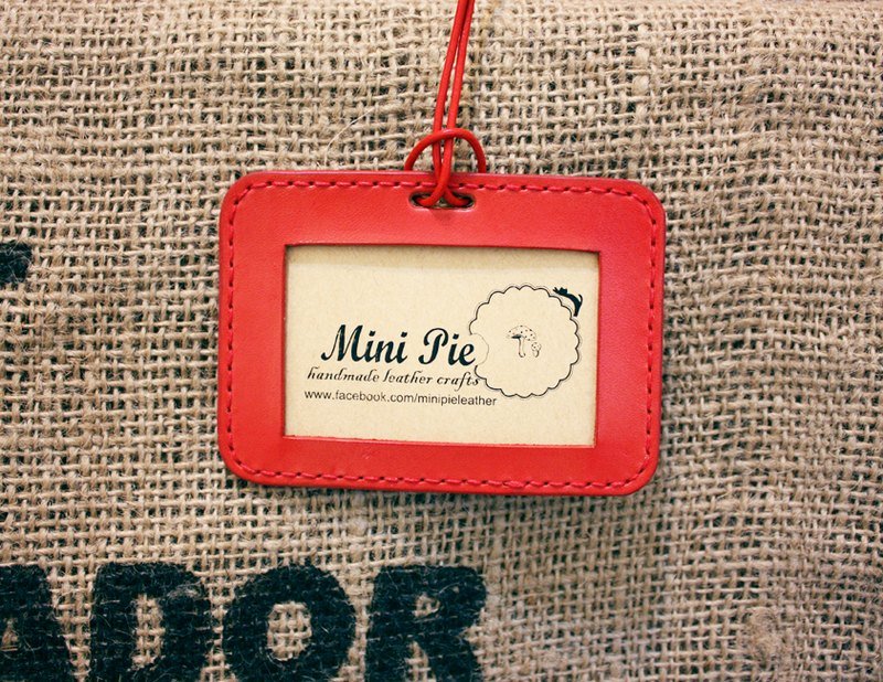 识别证套/卡套-横款-红色 - 证件套/卡套 - 真皮 红色