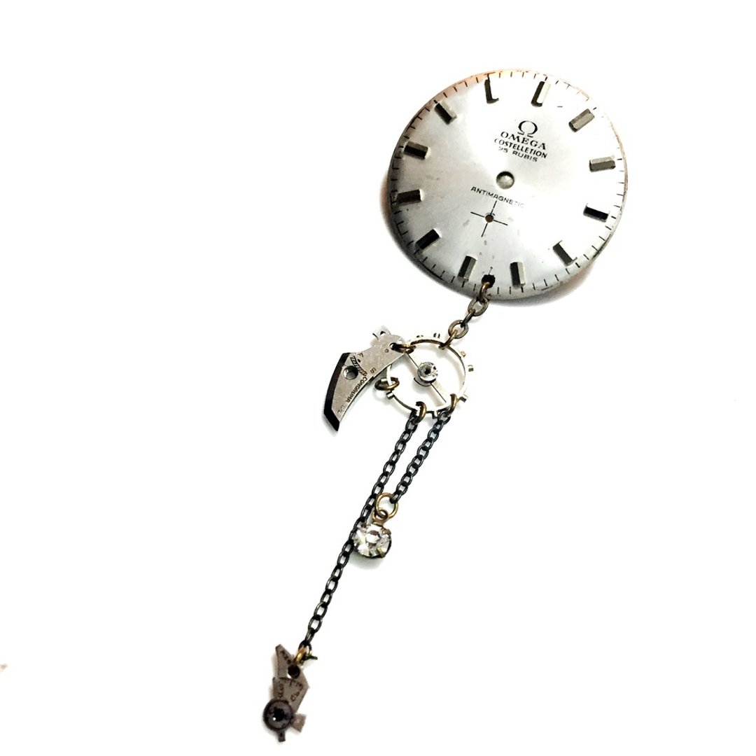 Steampunk蒸汽庞克风格 1960 Omega 胸针 - 胸针 - 其他金属 灰色
