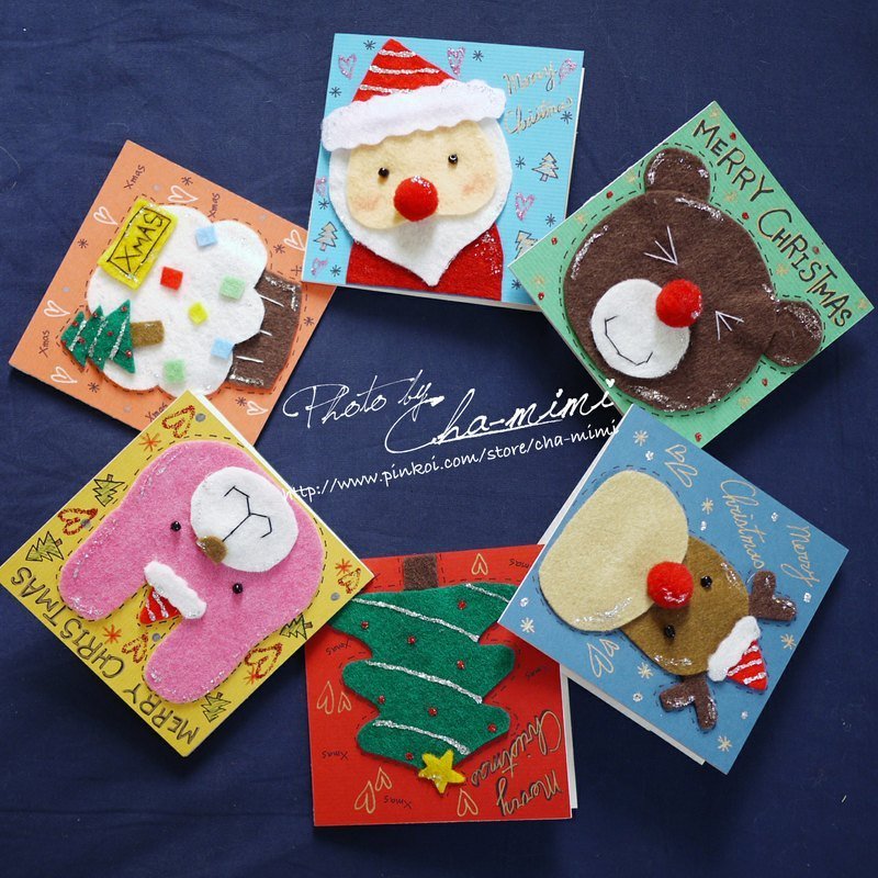 Cha mimi。奇幻耶诞。耶诞限定手工小卡片 - 卡片/明信片 - 其他材质 多色