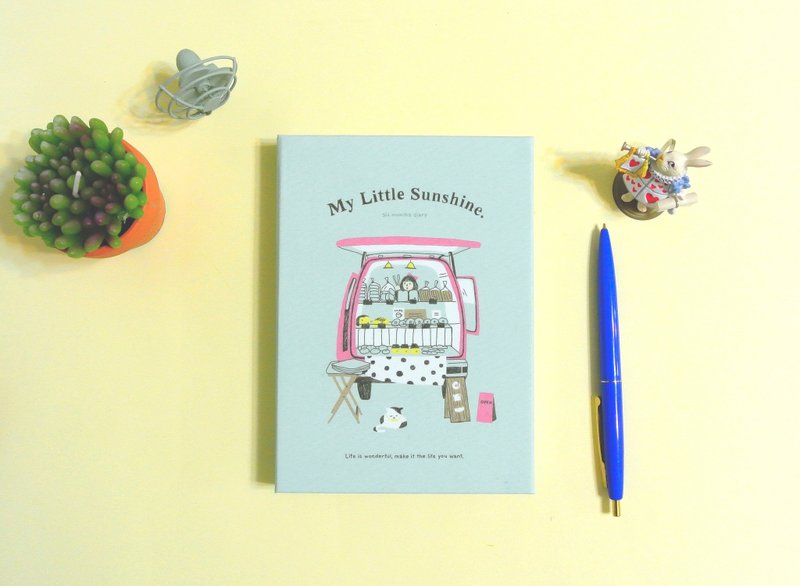 迪梦奇 - My Little Sunshine 半年志 [面包车/蓝绿] - 笔记本/手帐 - 纸 绿色