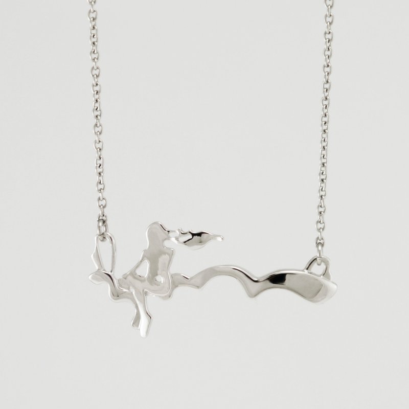 坐云端T103SCW--附赠链条(全馆含税价) - 项链 - 其他金属 白色