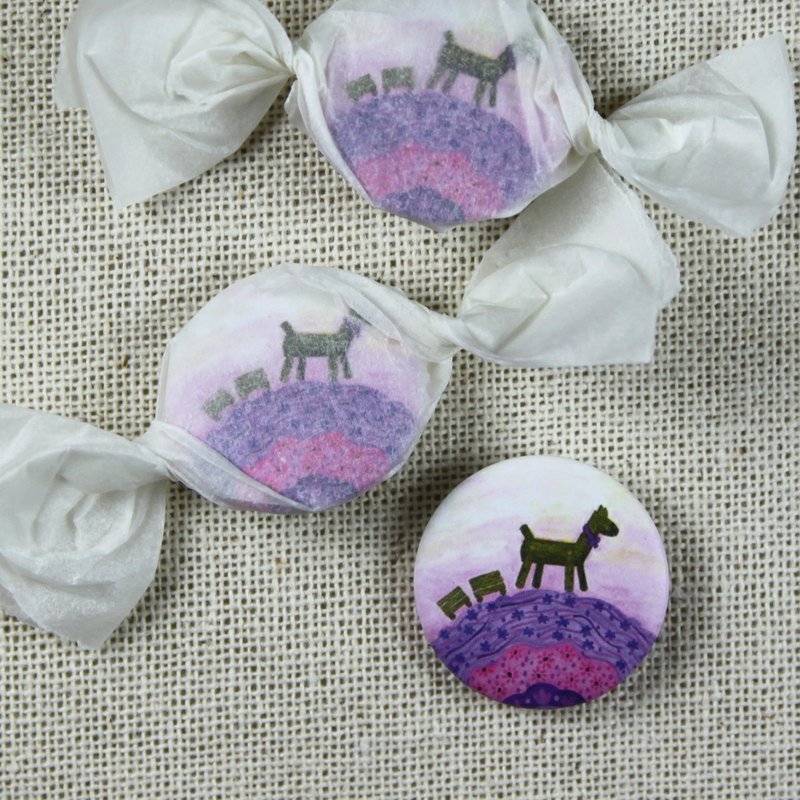 克里斯多插画森林-彩虹糖果别针(紫) - 贴纸 - 塑料 紫色