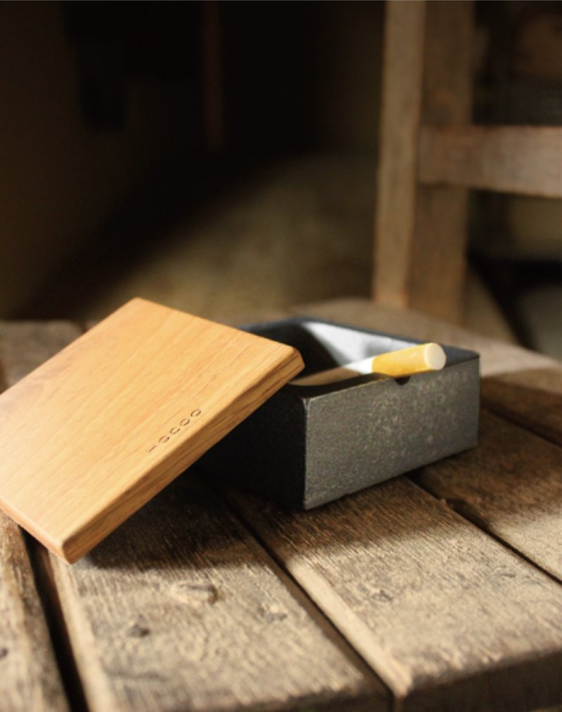 【现货】原木铸铁-铁石心藏菸灰缸 - 其他 - 木头 咖啡色