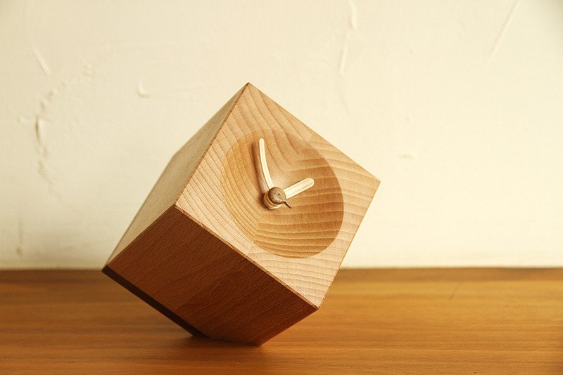 时。更-缺角系列作-Clock时钟 - 时钟/闹钟 - 木头 咖啡色