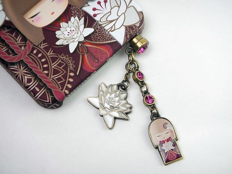 Kimmidoll 和福娃娃 耳机塞 Satoko - 耳机 - 其他材质 红色