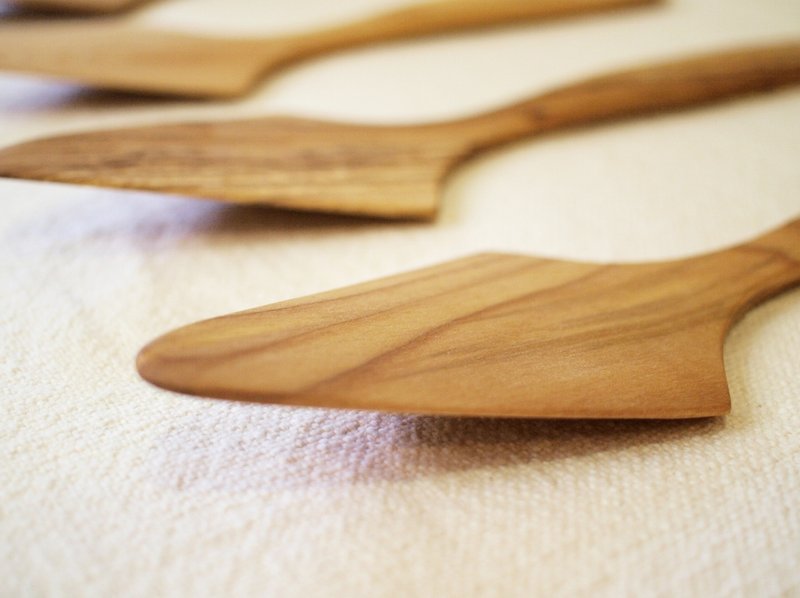 芬兰 VJ Wooden 手工 木制 蛋糕铲 披萨铲 煎饼铲 - 厨房用具 - 木头 咖啡色