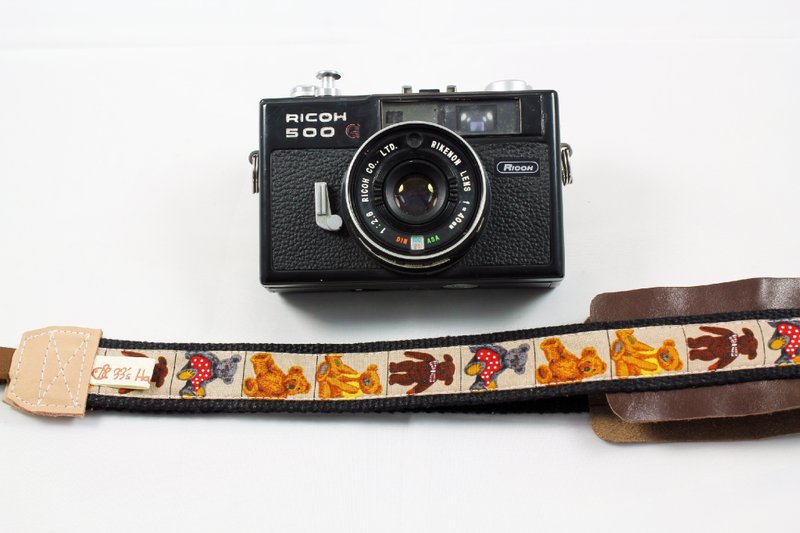 手作单眼.类单眼减压相机背带.相机背绳---熊款 - 相机背带/脚架 - 其他材质 咖啡色