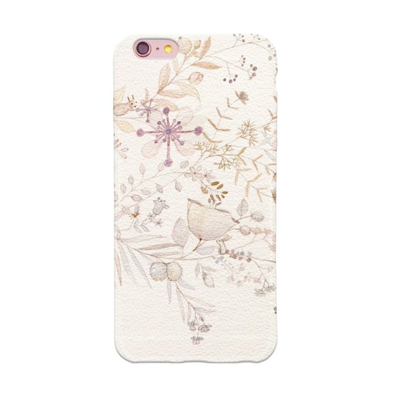 手绘爱情系列-I miss you-苏力卡Zulieca Wu《 iPhone/Samsung/HTC/LG/Sony/小米/OPPO 》TPU手机保护壳 - 手机壳/手机套 - 硅胶 卡其色