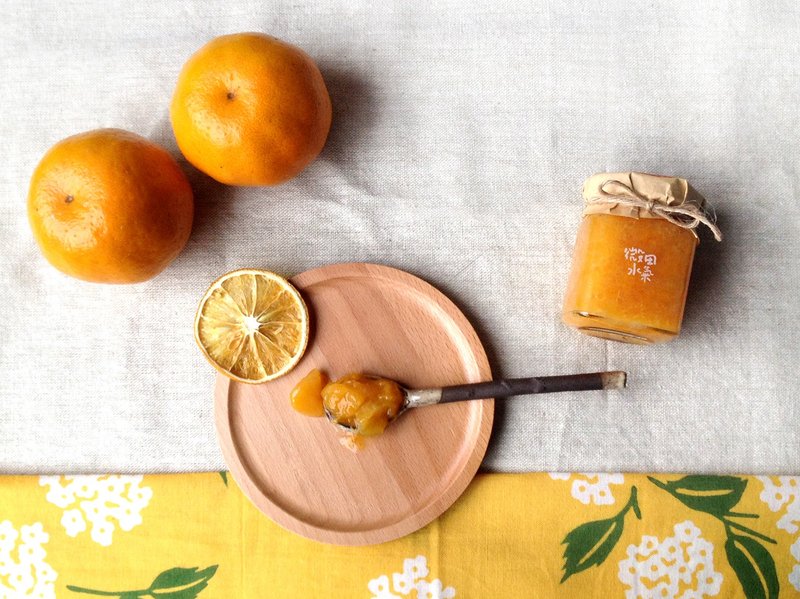 微田水气手工果酱季节限定*甜言蜜语系列<蜜柑橘口味>多果肉 - 果酱/抹酱 - 玻璃 橘色