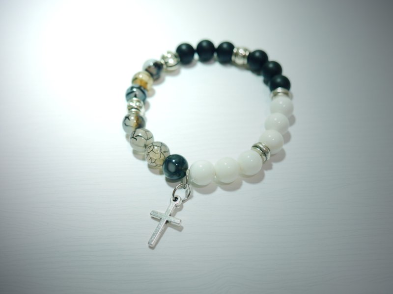 S&A- 冷涩  串珠 手链 - 手链/手环 - 其他材质 灰色