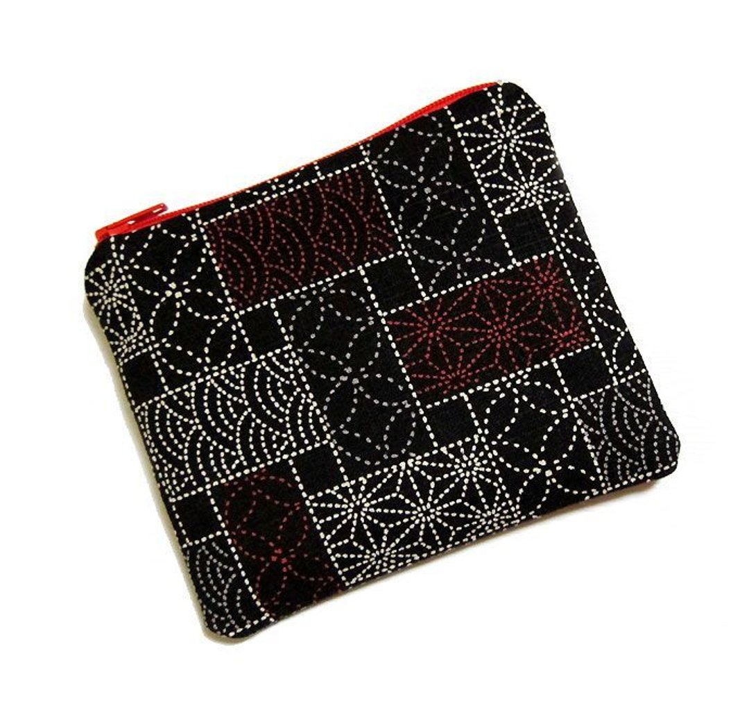 拉炼包/零钱包/手机套  日本Sashiko - 零钱包 - 其他材质 