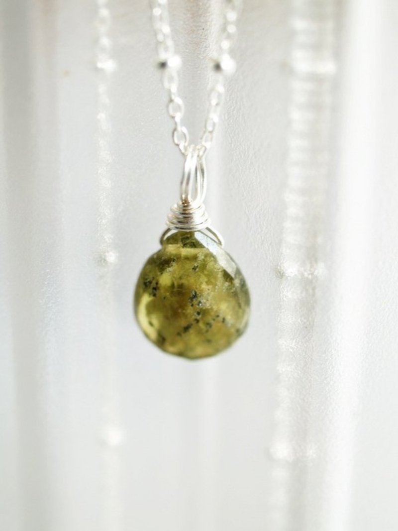 ♥情人节礼物♥ OldNew Lady-宝石925纯银项炼--【绿色钙铝榴石】 - 项链 - 宝石 绿色