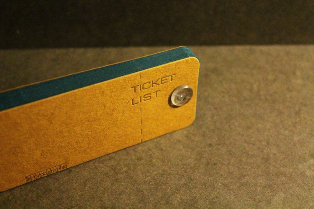 TICKET LIST许愿票根。芥末黄色 - 笔记本/手帐 - 纸 黄色