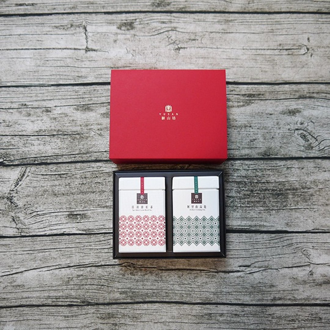 【御山坊】金点设计茶礼盒 (阿里山乌龙+日月潭红茶) 热销商品 - 茶 - 新鲜食材 绿色