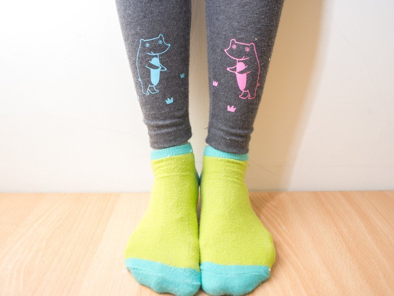 熊抱 / 好摸内搭裤（下单当日付款，送鹿皮贴纸一包噎！） - 女装长裤 - 棉．麻 灰色