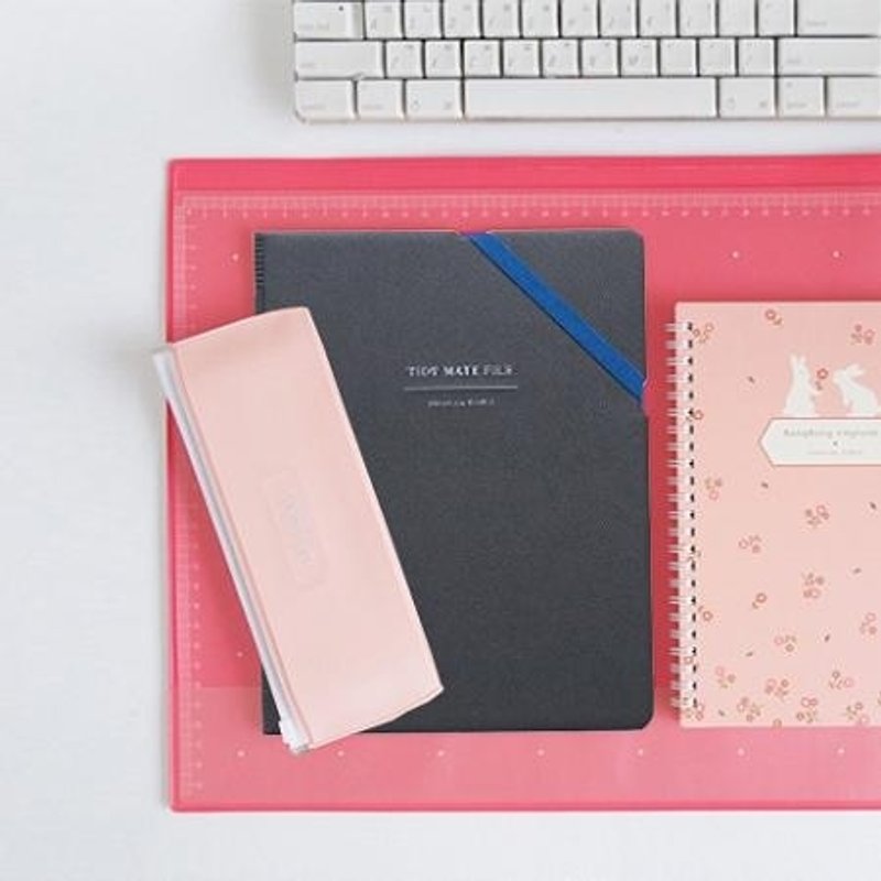 Dessin x Pleple-Tidy Mate A5皮革档案夹(附笔记本)-知性灰,PLE32730 - 文件夹/资料夹 - 塑料 灰色