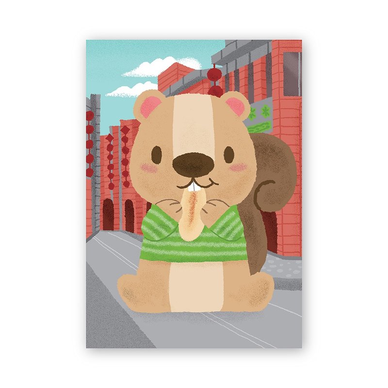 [Poca] 台式点心明信片：牛舌饼（编号19） - 卡片/明信片 - 纸 