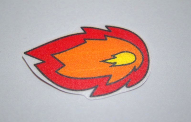 【溜溜乐园】防水贴纸-火 - 贴纸 - 纸 橘色