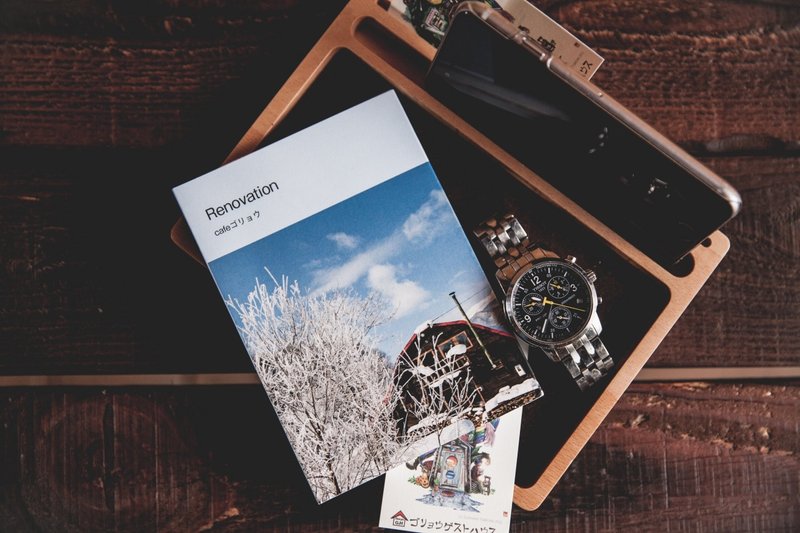 Idish 原木时尚简约置物盘 摆放 手机/饰品/照片交换礼物 - 其他 - 木头 橘色