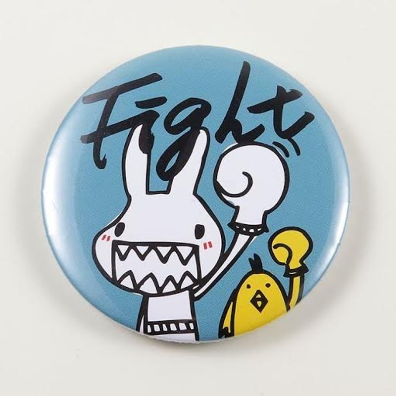 《Foufou》胸章Pins(58mm) -Fight! - 胸针 - 塑料 多色