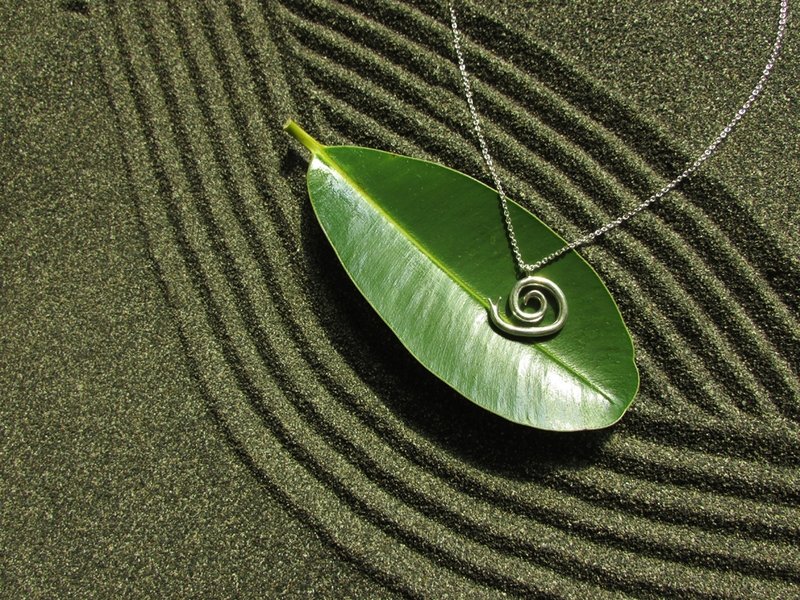 slow living necklace_小慢活项链 | 925银 蜗牛 动物 昆虫 - 项链 - 银 银色