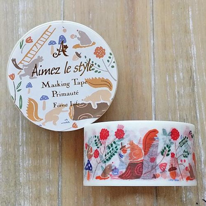 Aimez le style 28mm和纸胶带 (04727 森林物语) - 纸胶带 - 纸 红色