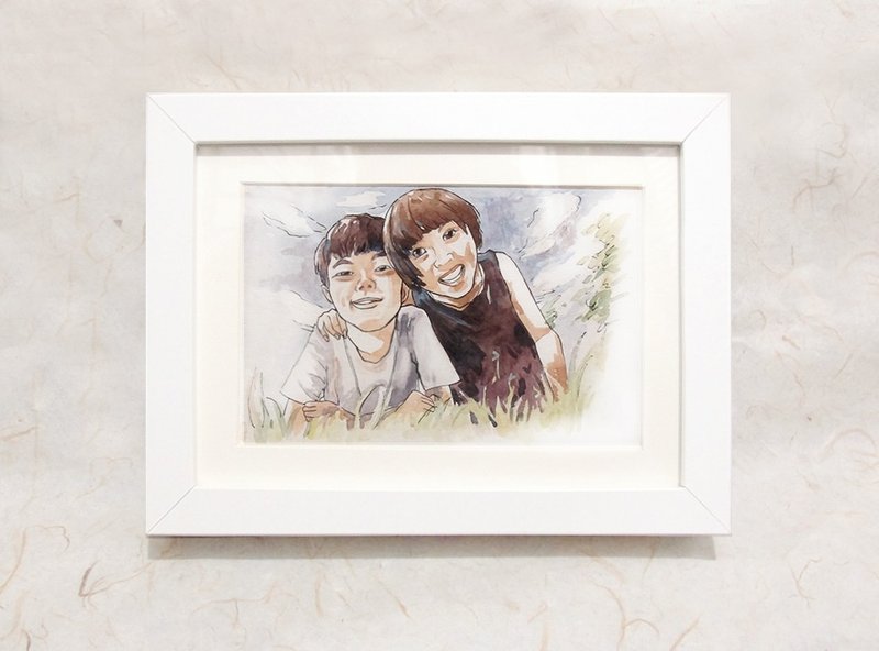 Only Us in the World - 订制画像 - 纸 白色