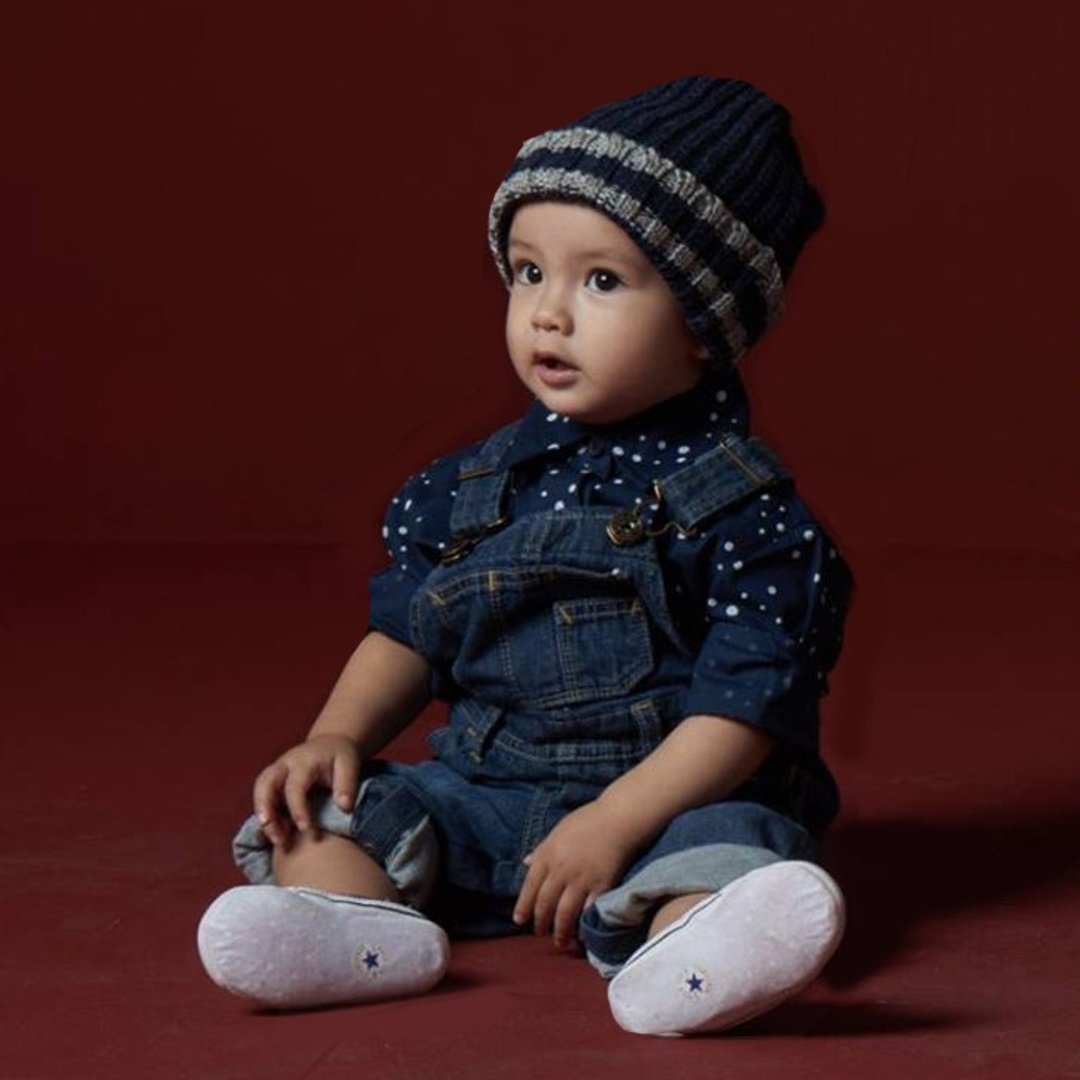 StoneasBaby print shirt / 印花 点点 小圆点 蓝 衬衫 小孩 亲子装 男 - 其他 - 棉 蓝色