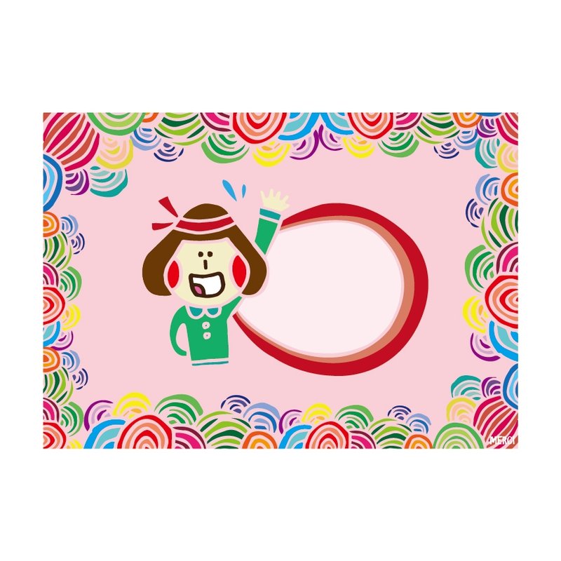 加油打气明信片 - 卡片/明信片 - 纸 多色