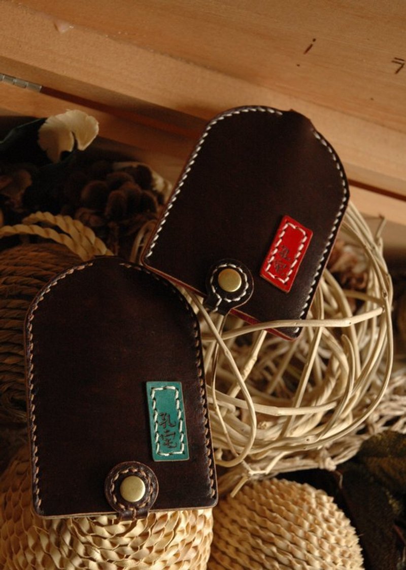 手缝简约风钥匙包 - 其他 - 真皮 多色