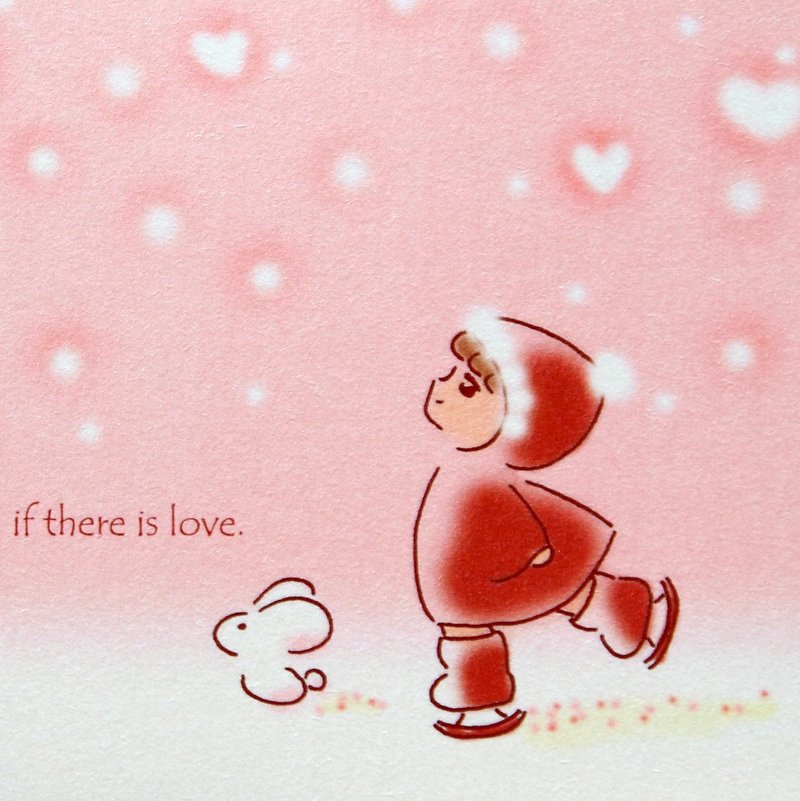 小红帽伊汀圣诞明信片【限量版】 - 卡片/明信片 - 纸 粉红色