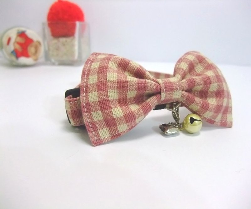 me。猫咪项圈(松紧带式)。 - 项圈/牵绳 - 其他材质 粉红色