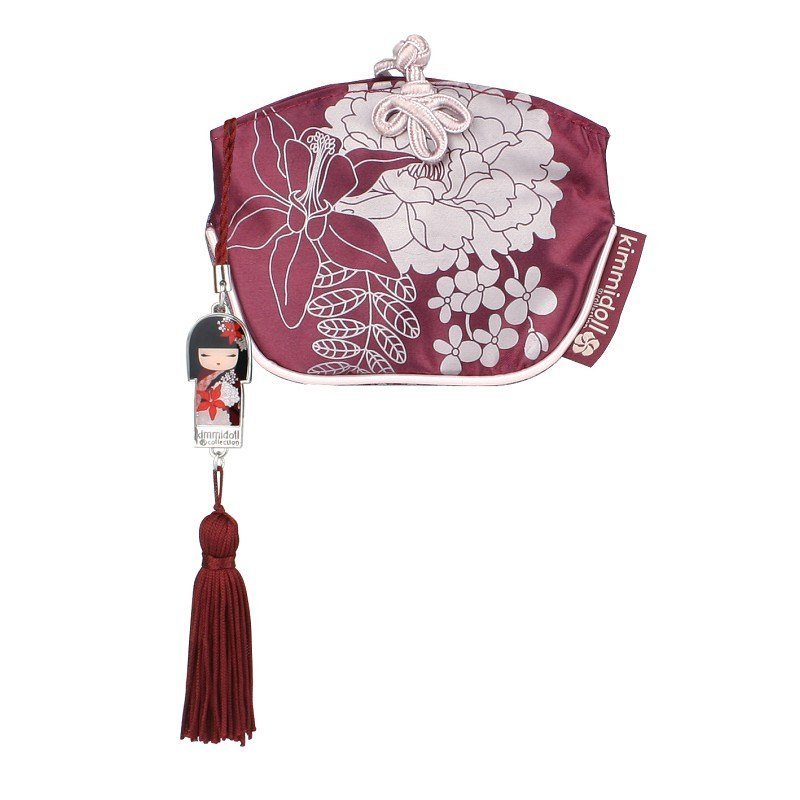 Kimmidoll 和福娃娃中国风钱包 Nobuko - 零钱包 - 其他材质 红色