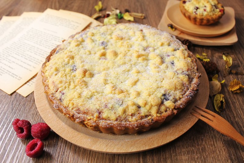 【Apie烘焙研究中心】手工综合莓果派/8寸 - 咸派/甜派 - 新鲜食材 白色