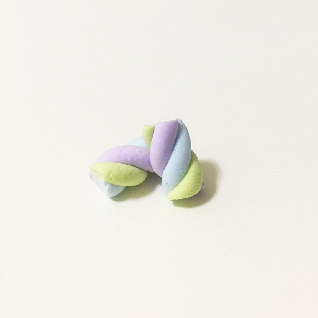 ~~mini 圣诞新品上市~~棉花糖耳环组(2个一组) (可改耳夹式) ((满600随机送神秘小礼物)) - 耳环/耳夹 - 粘土 多色