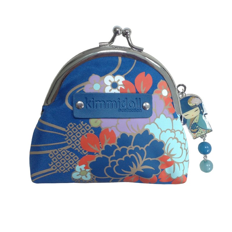 {SummerBlue满额礼}和服娃娃复古口金包(单笔消费满1500即赠，送完为止) - 零钱包 - 其他材质 蓝色