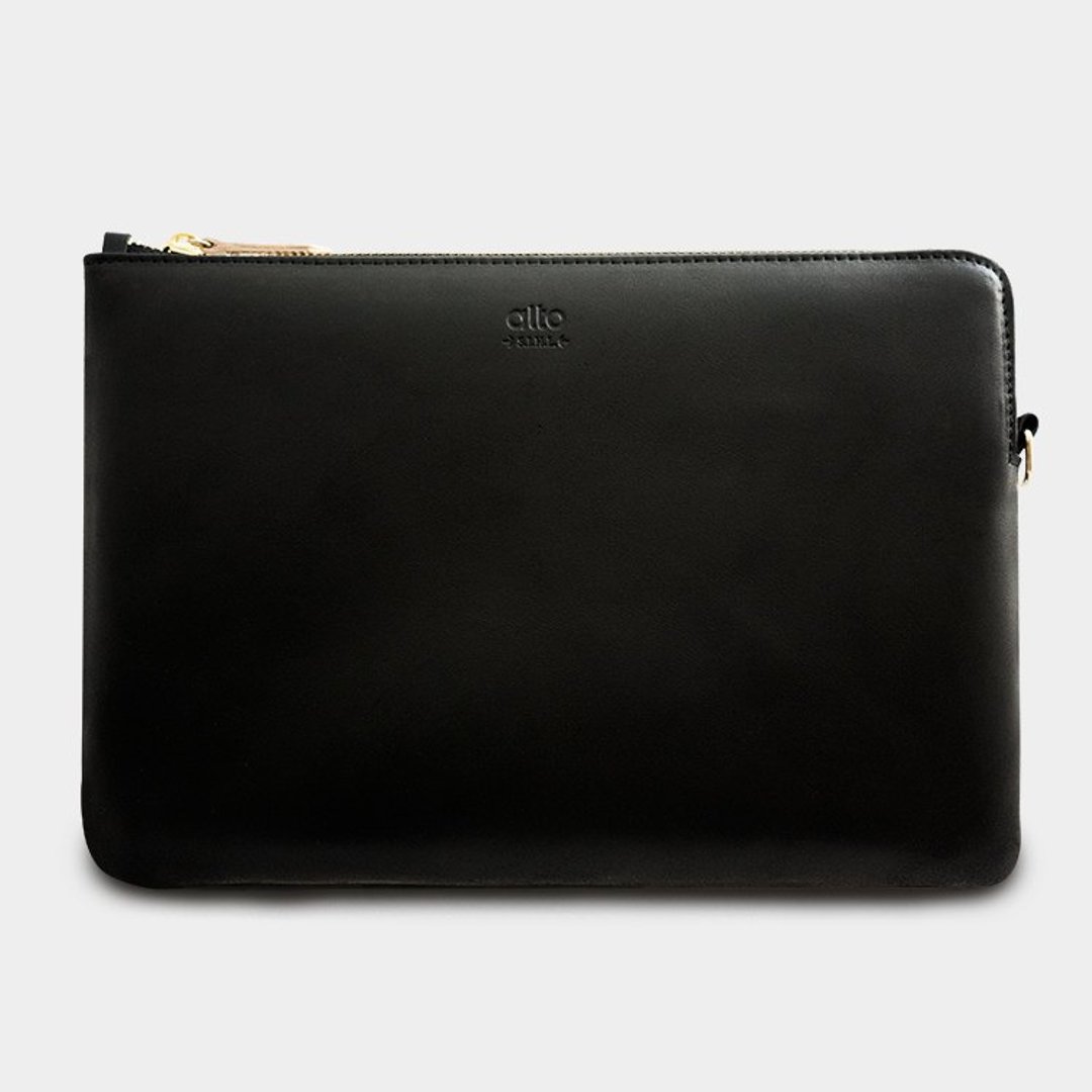 alto iPad mini 2/3 & 7寸平板 tablet 真皮保护袋 手拿包ZETA - 黑色 - 平板/电脑保护壳 - 真皮 黑色