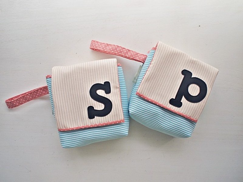 hairmo。专属字母侧提带相机包-蓝细条+米条(mini) - 相机包/相机袋 - 其他材质 蓝色