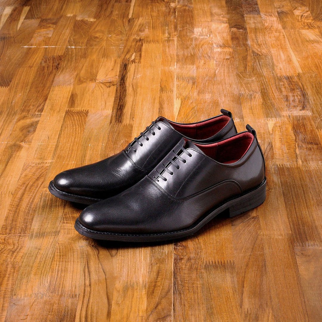 Vanger 优雅美型·经典素雅牛津仕鞋 Va182经典黑 台湾制 - 男款牛津鞋/乐福鞋 - 真皮 黑色