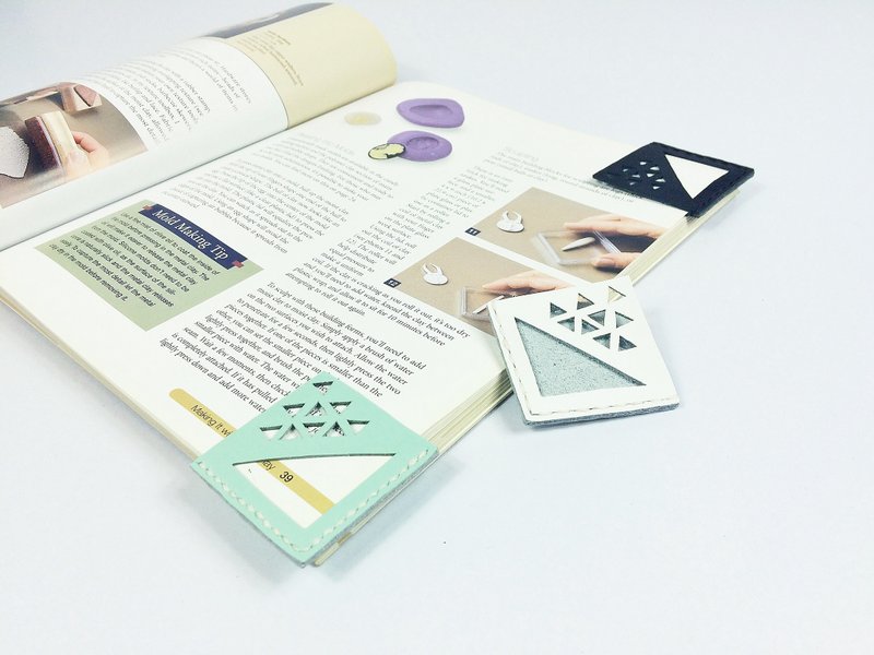 赐与我力量吧 神秘三角 牛皮 书签 - 皮件 - 真皮 多色