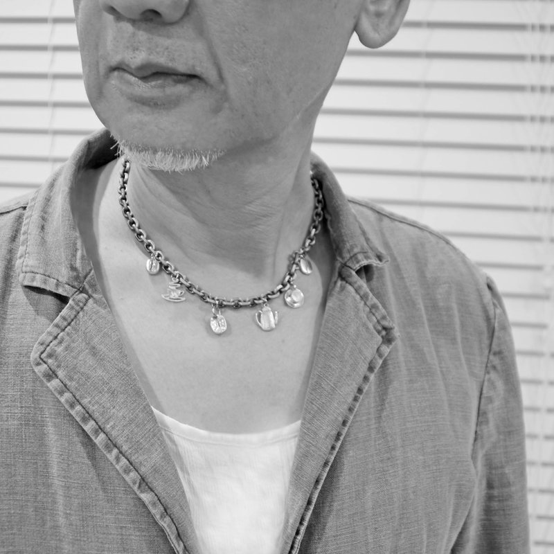 咖啡嘉年华工业风颈链C032SMN-(含税价) - 项链 - 其他材质 灰色