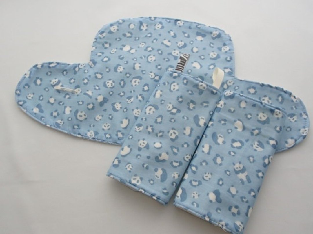 Ergo 360 / Omni / Adapt Bib, Drool Pads, 嬰兒背帶口水巾, Blue Camouflage Panda Bear - 其他 - 其他材质 蓝色