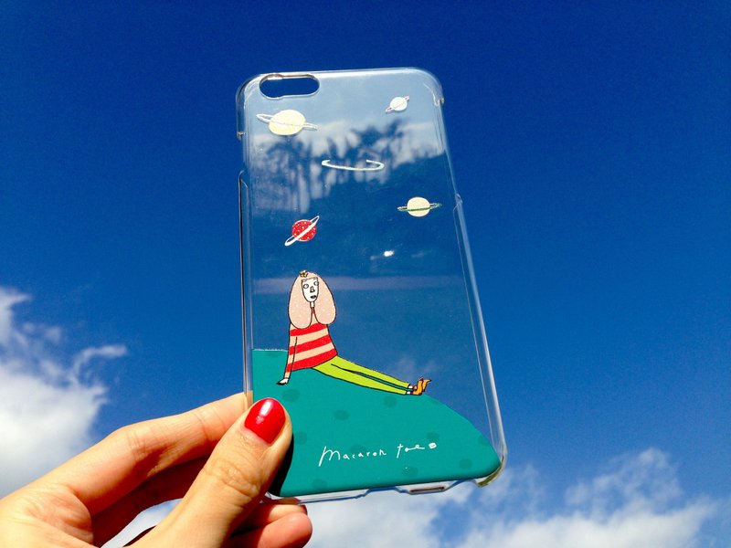 外太空 | iPhone手机硬壳 - 手机壳/手机套 - 塑料 蓝色