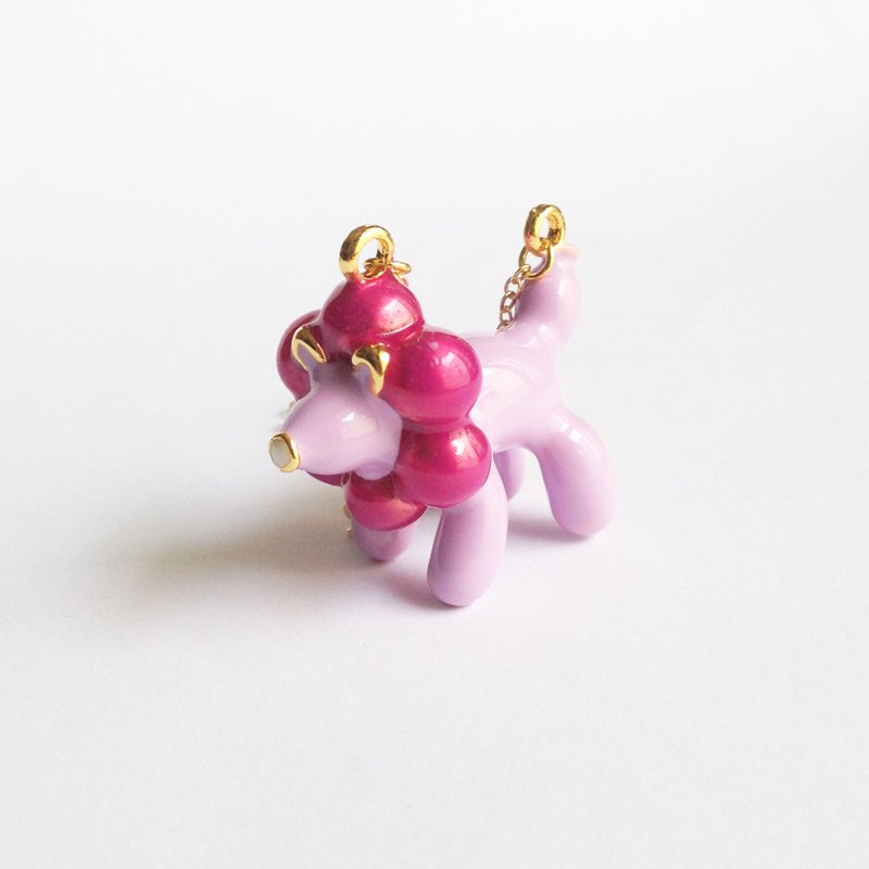 气球狮子项链 - 粉红色 - 项链 - 其他金属 紫色