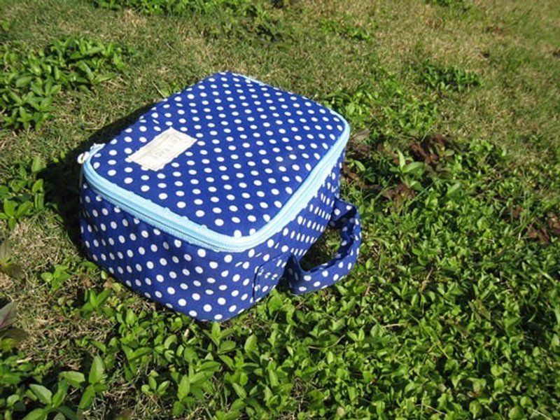 点点多功能收纳万用包/蓝 - 手提包/手提袋 - 其他材质 蓝色