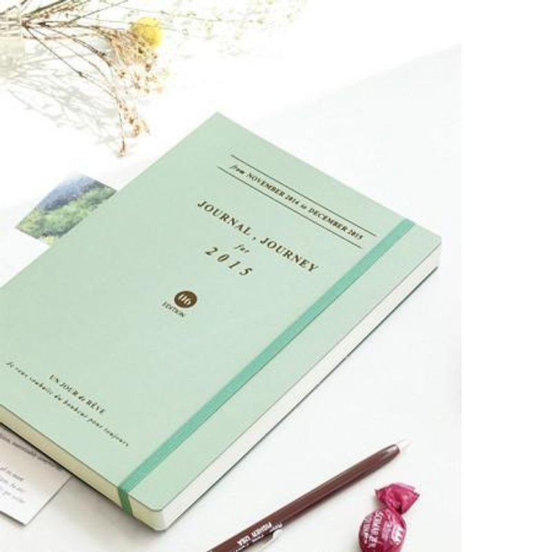 Dessin x Iconic-2015 J-Diary手帐周志(时效)-薄荷绿,ICO82187 - 笔记本/手帐 - 纸 绿色