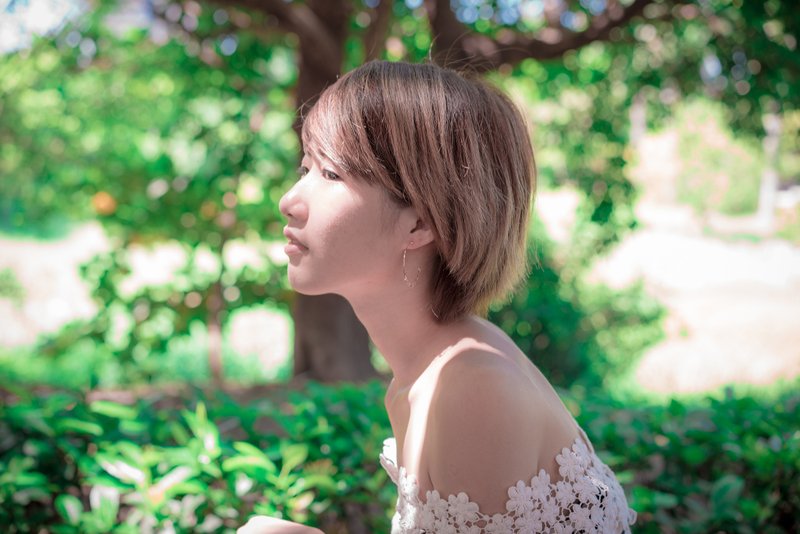 爱  潺湲蔓延-大水滴耳环(耳针式) - 耳环/耳夹 - 其他金属 透明