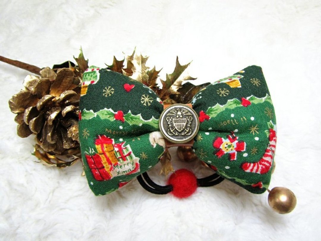 Phancy's 2013Christmas圣诞节 手工蝴蝶结发束/发圈 - 发饰 - 其他材质 