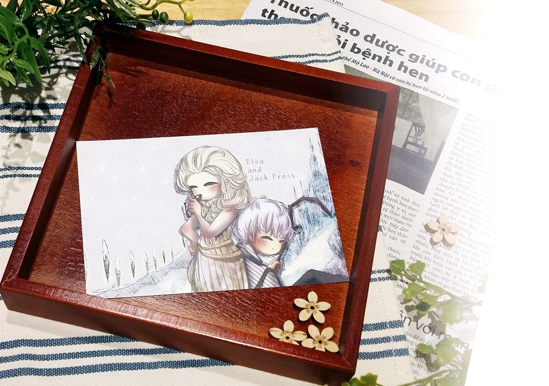 Wonderland-GRACE/Elsa x Jack Frost/明信片 - 卡片/明信片 - 纸 蓝色